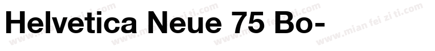 Helvetica Neue 75 Bo字体转换